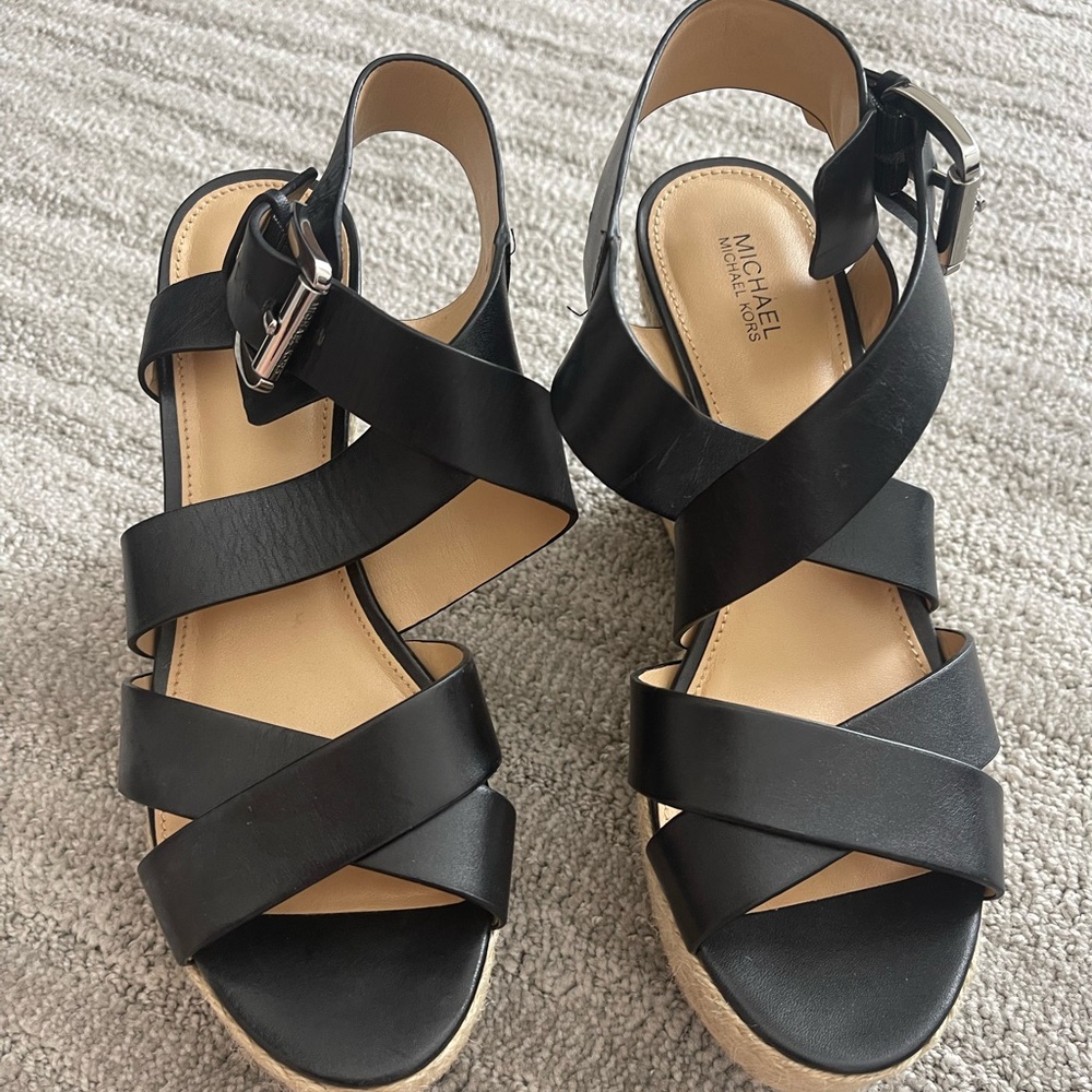 Michael Kors Black Wedges Women’s 8M